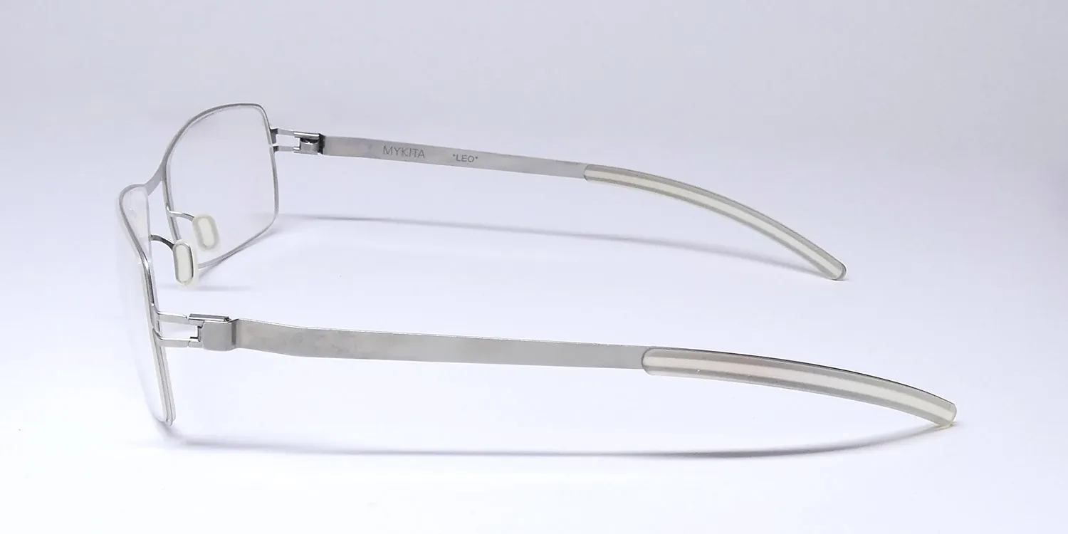 Mykita Leo silver Eyeglasses Silver 55mm Men 4