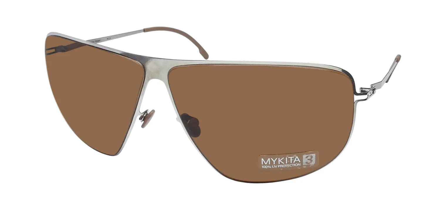 Mykita Tomma 051 Sunglasses Shiny Silver 66mm