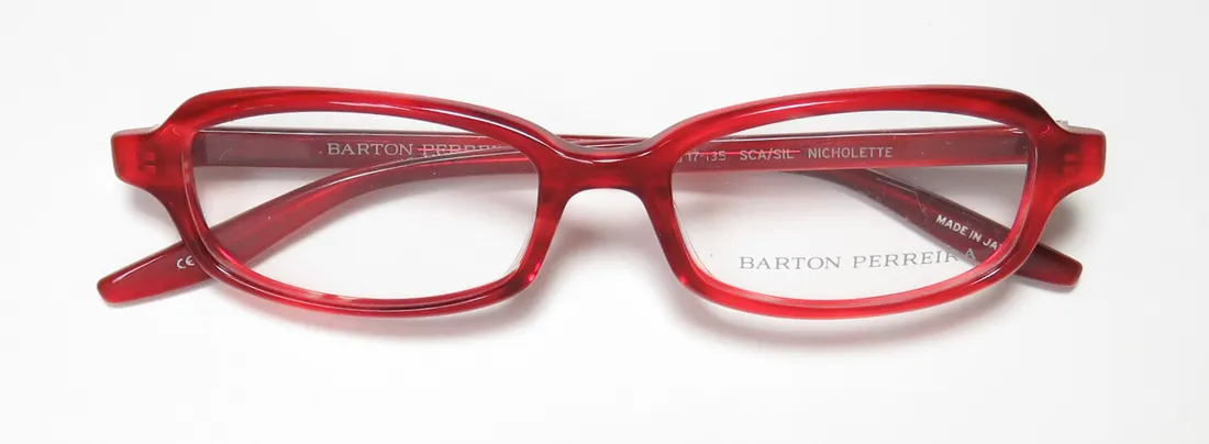 Barton Perreira Nicholette sca/sil Eyeglasses Scarlet 49mm 2