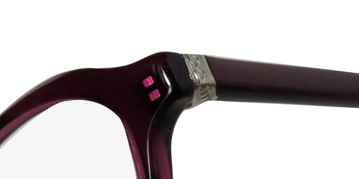 Barton Perreira Raynette plu/sil Eyeglasses Plum 51mm 6