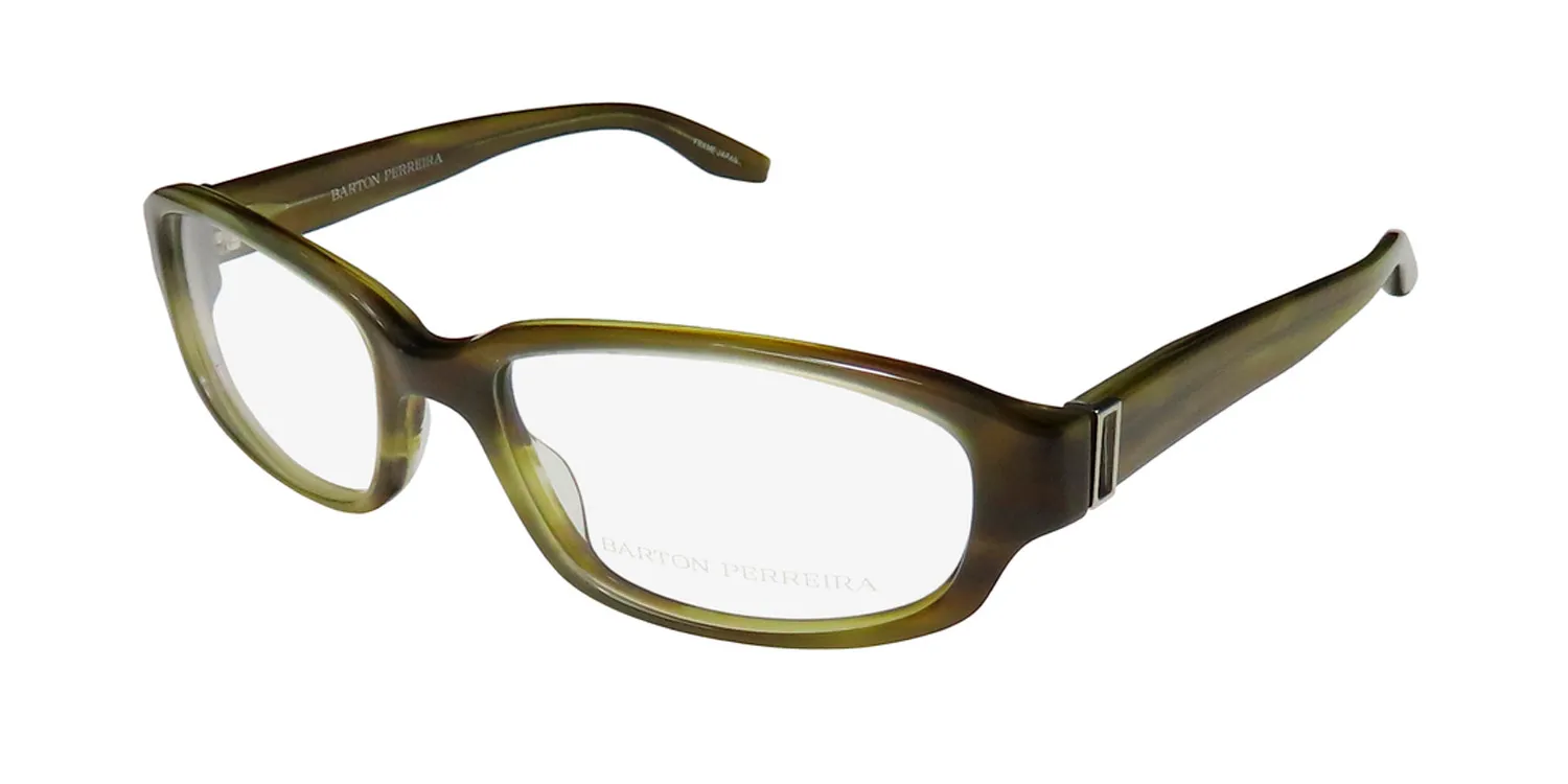 Barton Perreira Accomplice sot Eyeglasses Smokey Olive Tortoise 55mm Unisex
