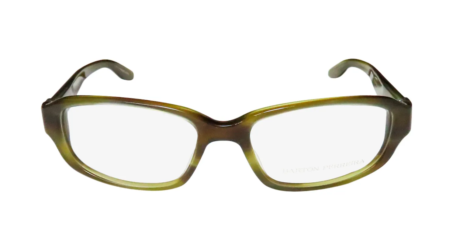Barton Perreira Accomplice sot Eyeglasses Smokey Olive Tortoise 55mm Unisex 3