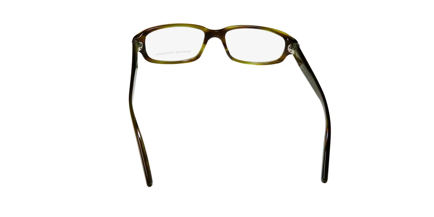 Barton Perreira Accomplice sot Eyeglasses Smokey Olive Tortoise 55mm Unisex 5