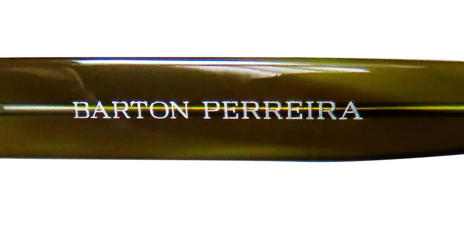 Barton Perreira Accomplice sot Eyeglasses Smokey Olive Tortoise 55mm Unisex 7