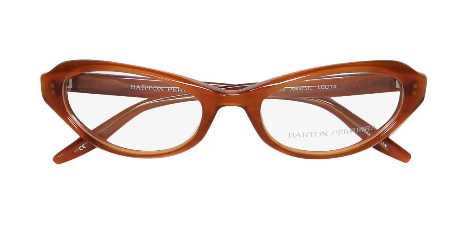 Barton Perreira Lolita amb/sil Eyeglasses Amber 52mm 2