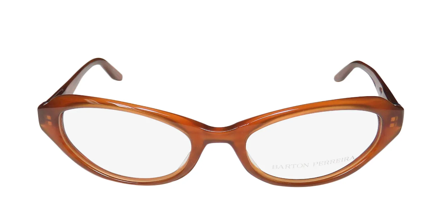 Barton Perreira Lolita amb/sil Eyeglasses Amber 52mm 3