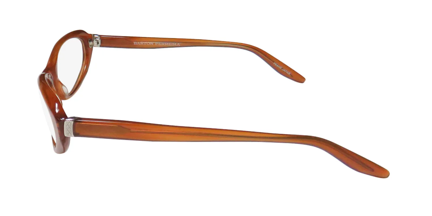 Barton Perreira Lolita amb/sil Eyeglasses Amber 52mm 4