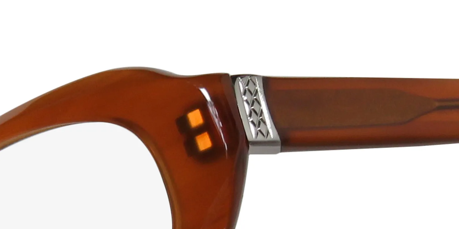 Barton Perreira Lolita amb/sil Eyeglasses Amber 52mm 6