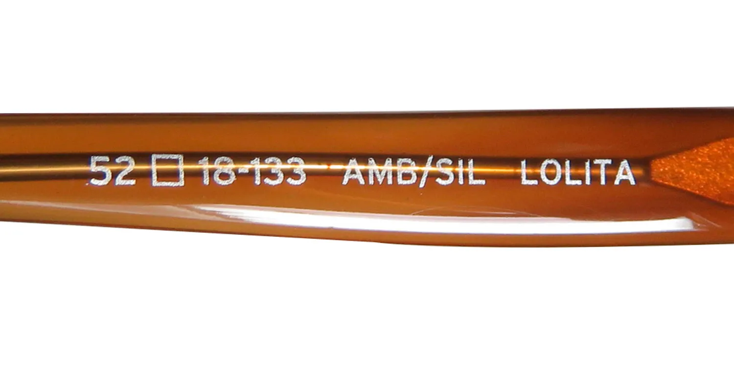 Barton Perreira Lolita amb/sil Eyeglasses Amber 52mm 8