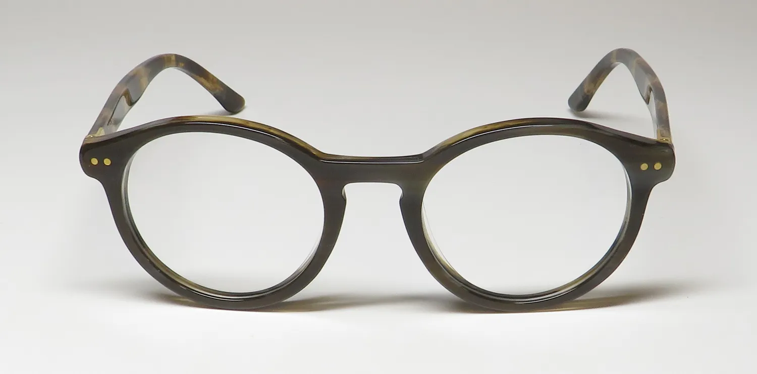 Harry Lary Apology 377 Eyeglasses Olive Brown 49mm 3
