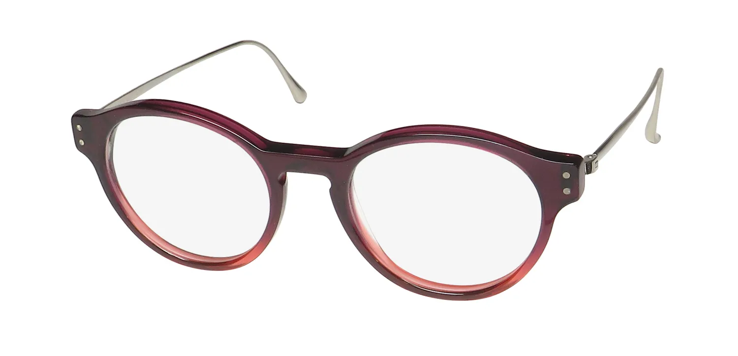 Harry Lary Agility 075 Eyeglasses Transparent Burgundy Gradient 46mm