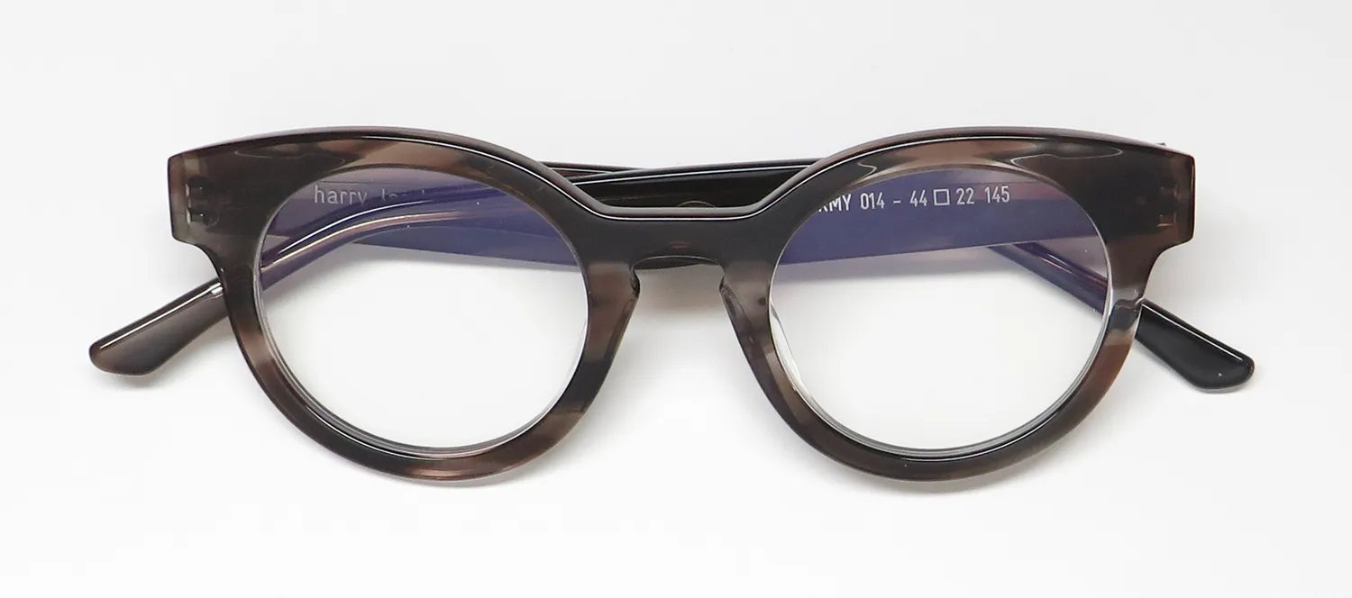 Harry Lary Army 014 Eyeglasses Brown Gray Transparent 44mm 2