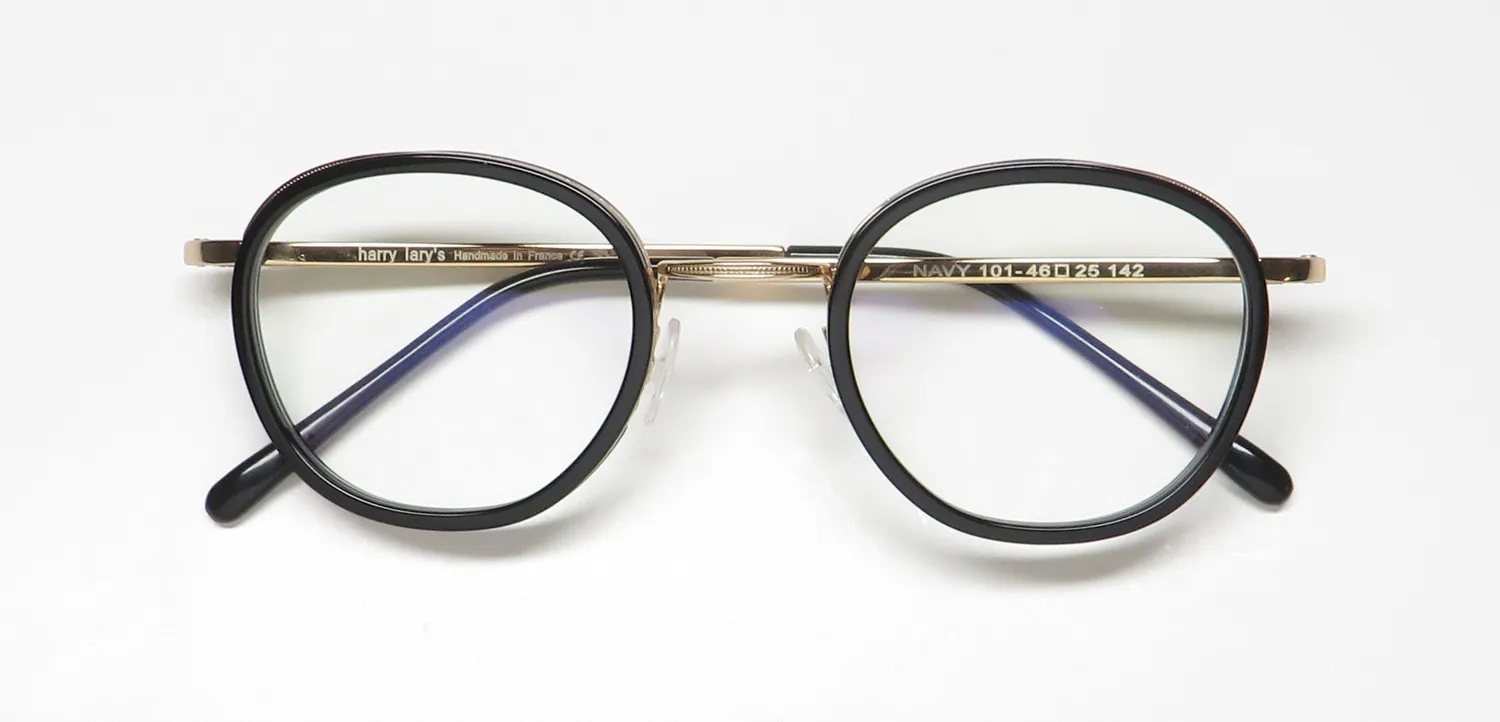 Harry Lary Navy 101 Eyeglasses Black 46mm 2