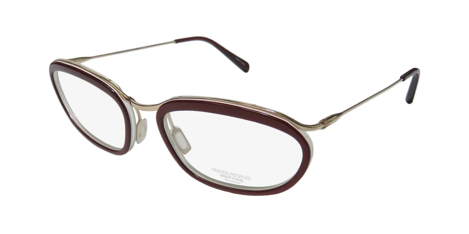 Oliver Peoples Massine cl/g Eyeglasses Merlot 52mm Unisex