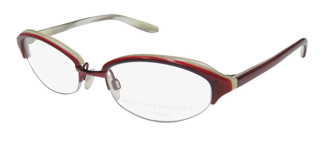 Barton Perreira Sylvia rev/ruby Eyeglasses Red 49mm