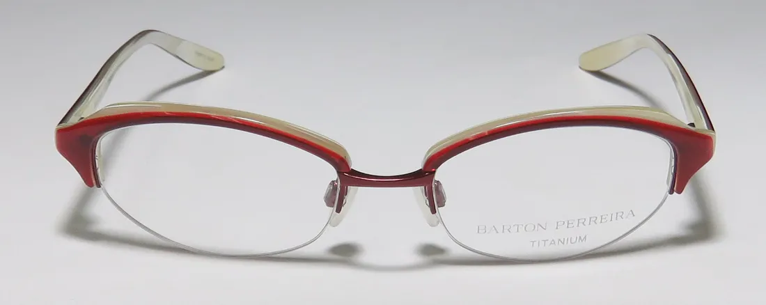 Barton Perreira Sylvia rev/ruby Eyeglasses Red 49mm 3