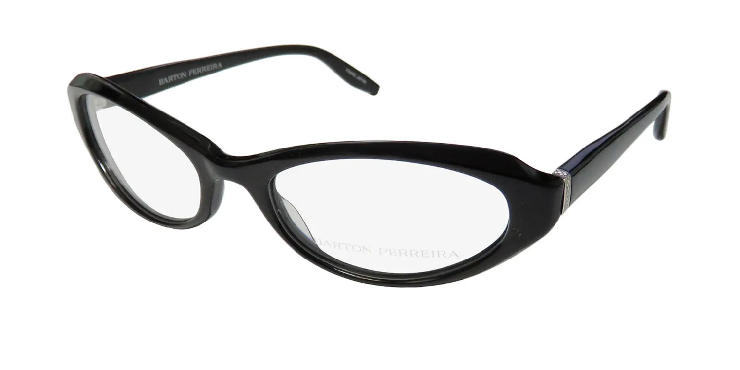 Barton Perreira Lolita bla/sil Eyeglasses Black 52mm
