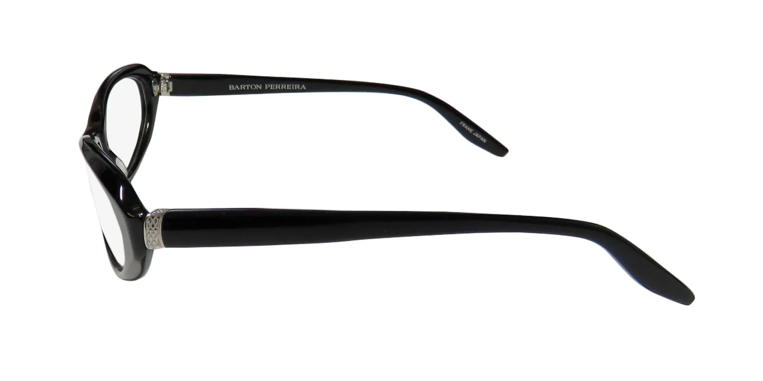 Barton Perreira Lolita bla/sil Eyeglasses Black 52mm 4