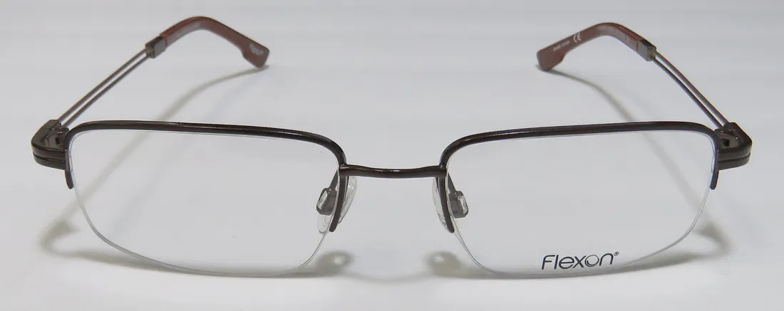 Flexon E1004 210 Eyeglasses Brown 51mm Men 3