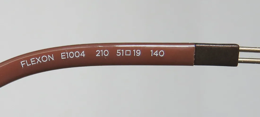 Flexon E1004 210 Eyeglasses Brown 51mm Men 8