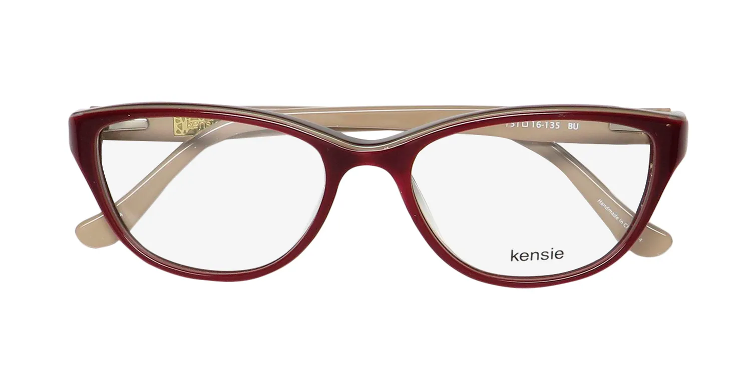 Kensie Gorgeous bu Eyeglasses Burgundy 51mm 2