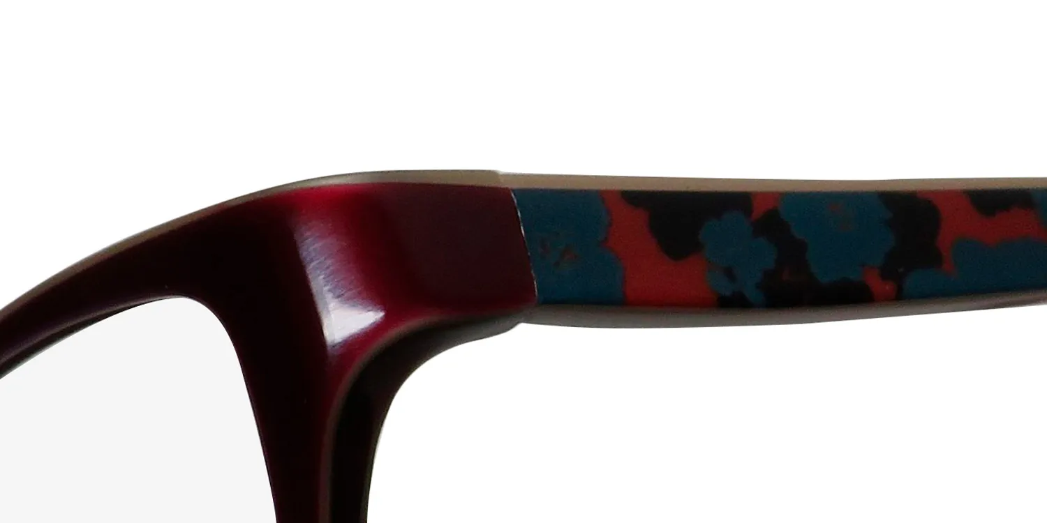 Kensie Gorgeous bu Eyeglasses Burgundy 51mm 6