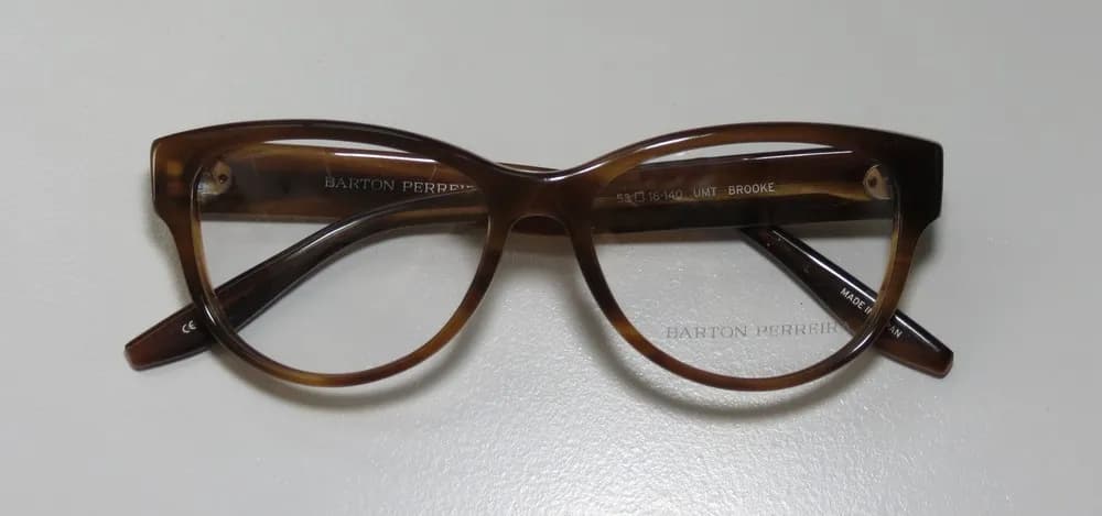 Barton Perreira Brooke umt Eyeglasses Striped Brown 53mm Women 2