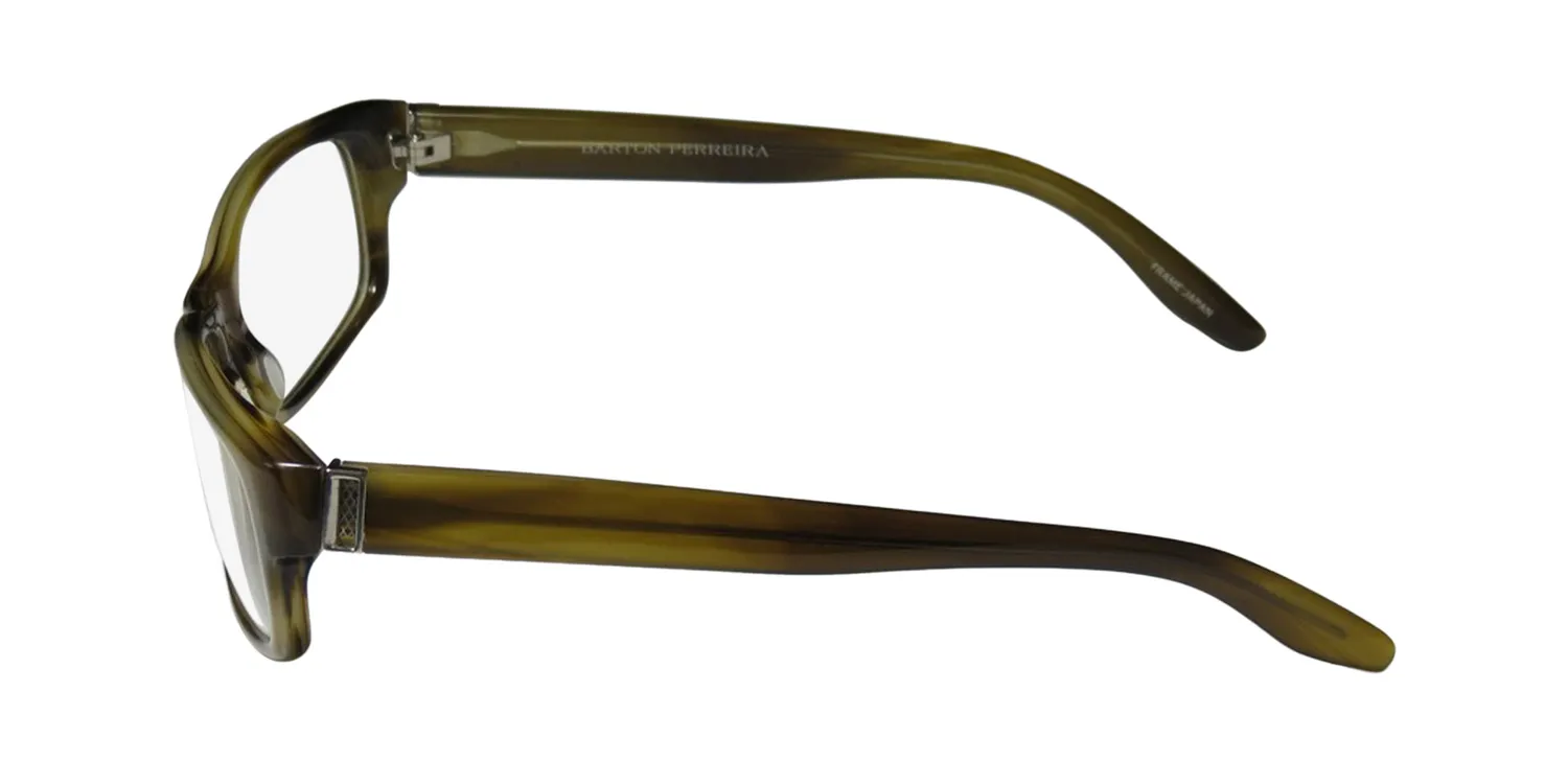 Barton Perreira The Associate sot Eyeglasses Striped Khaki 56mm 4