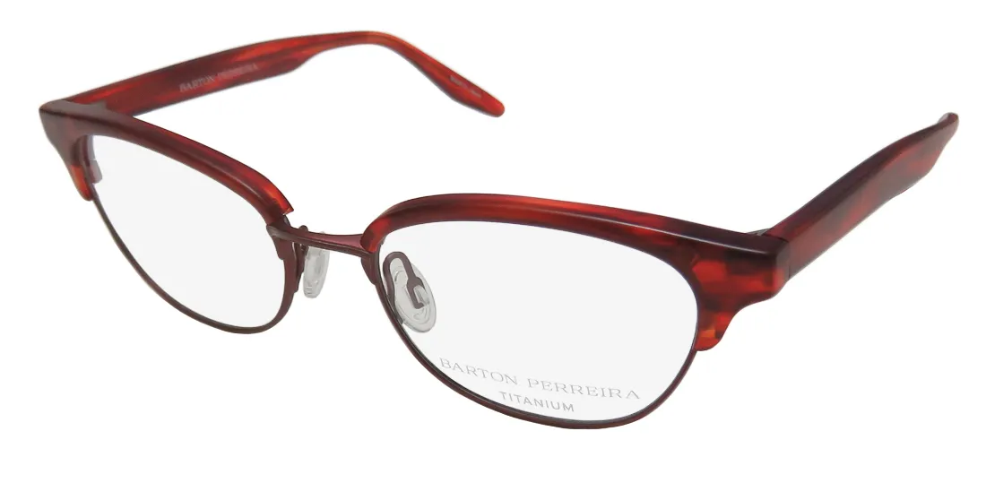 Barton Perreira Estelle mtu/mre Eyeglasses Matte Red 49mm