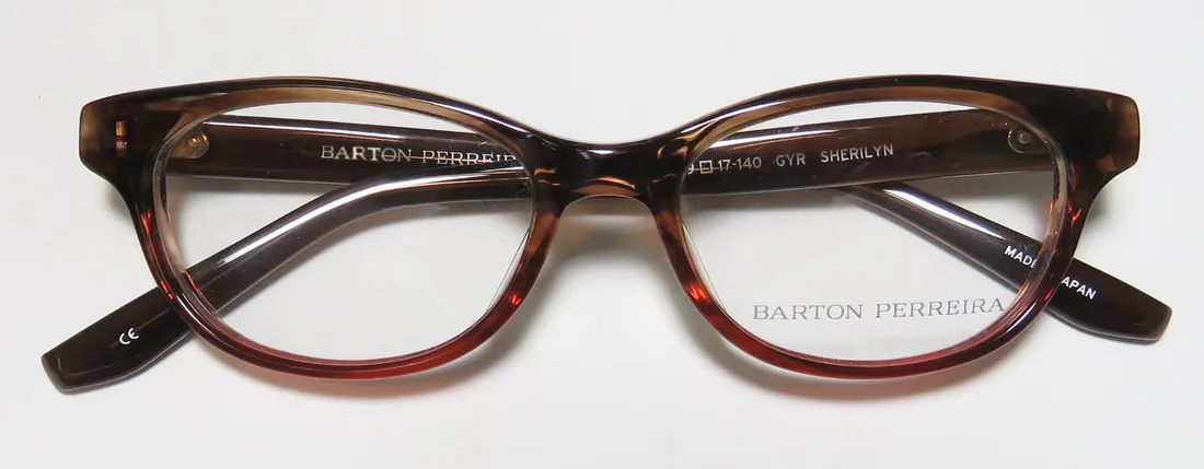 Barton Perreira Sherilyn gyr Eyeglasses Striped Brown 49mm 2