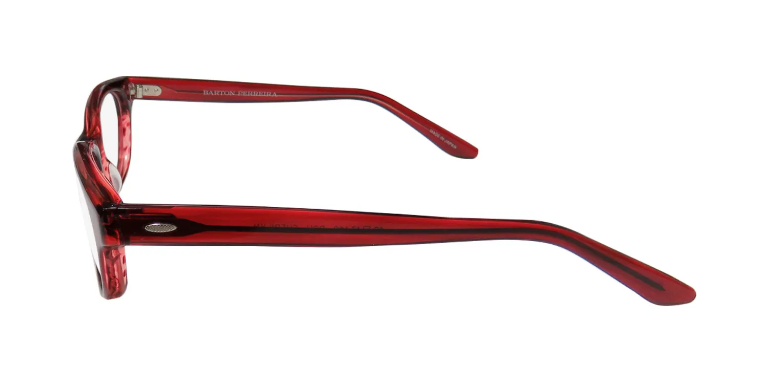 Barton Perreira Sherilyn bou Eyeglasses Transparent Red 49mm 4