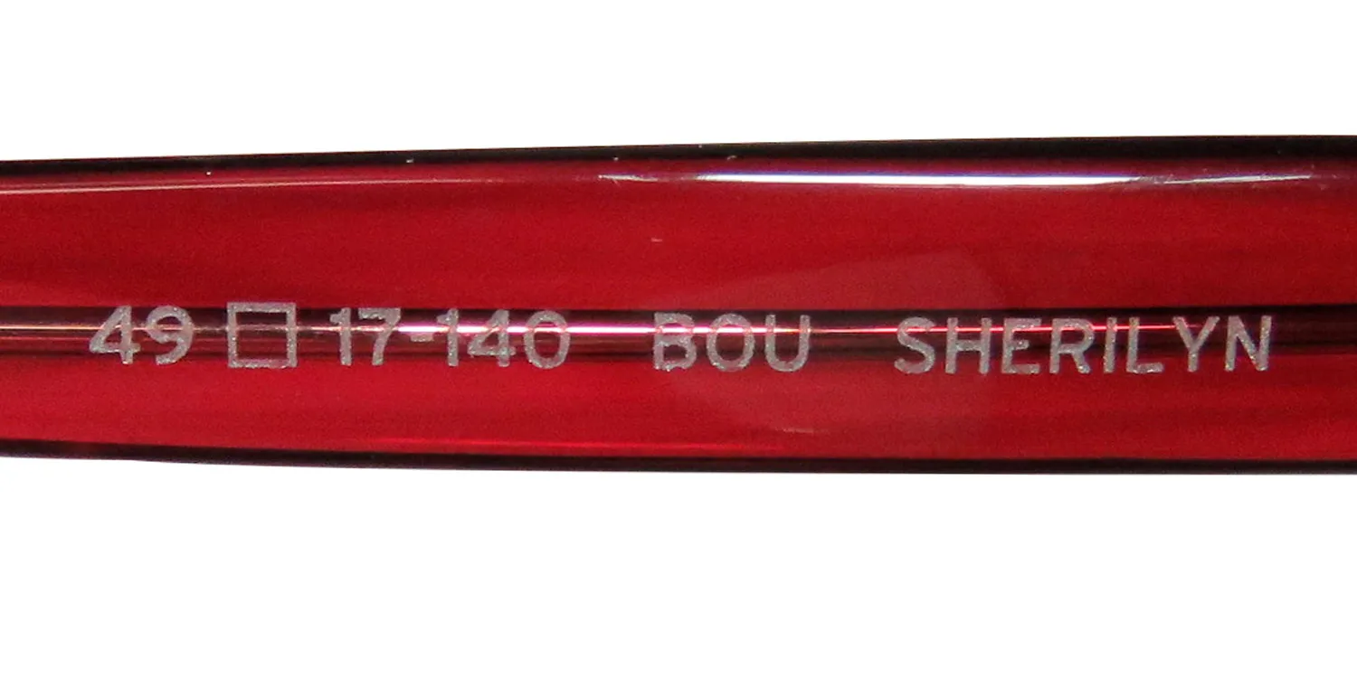 Barton Perreira Sherilyn bou Eyeglasses Transparent Red 49mm 8