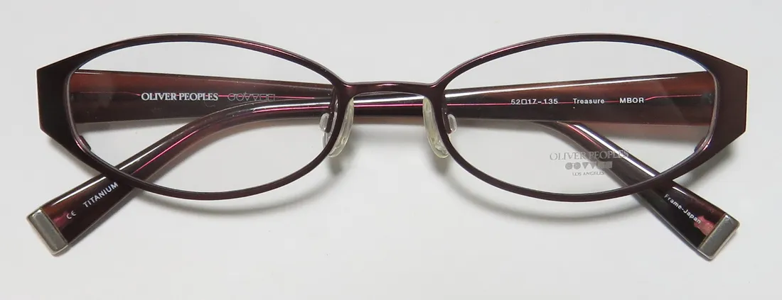 Oliver Peoples Treasure mbor Eyeglasses Merlot 52mm 2