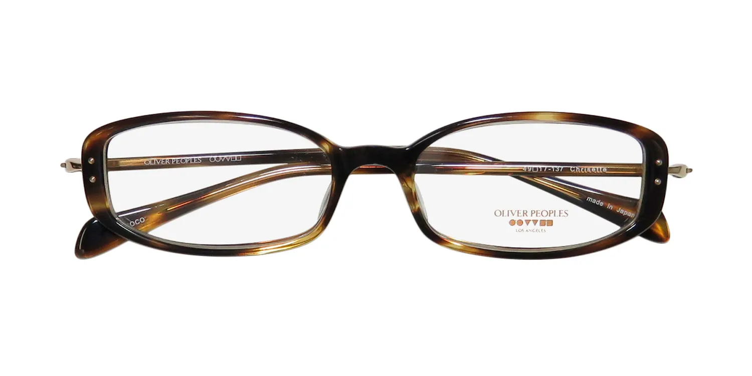 Oliver Peoples Chrisette coco Eyeglasses Tortoise Pasttern 49mm 2