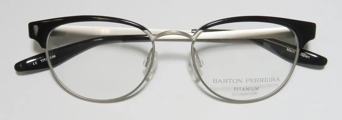 Barton Perreira Filly bla/brs Eyeglasses Brushed Silver 49mm 2