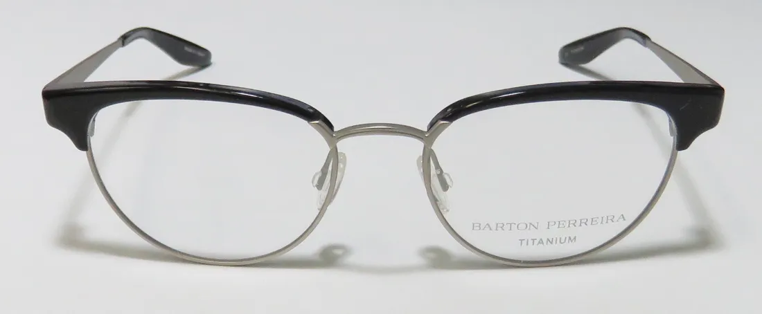 Barton Perreira Filly bla/brs Eyeglasses Brushed Silver 49mm 3