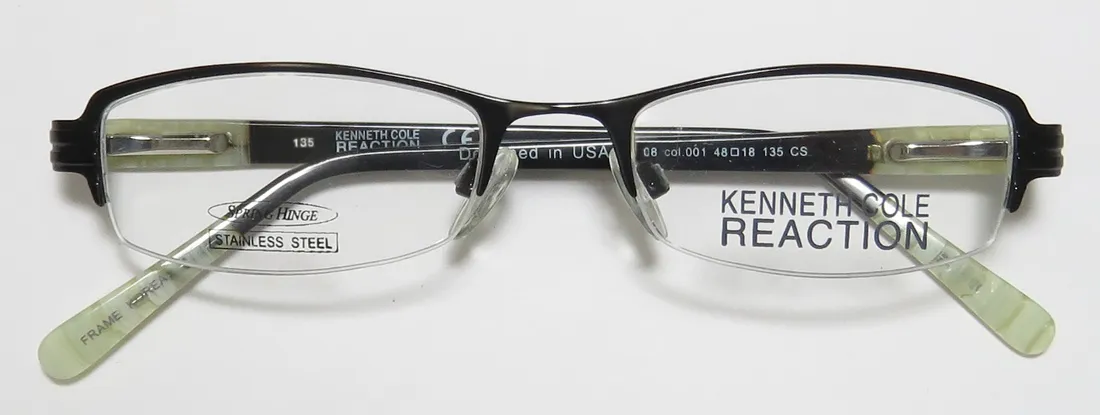 Kenneth Cole 708 001 Eyeglasses Black 48mm 2