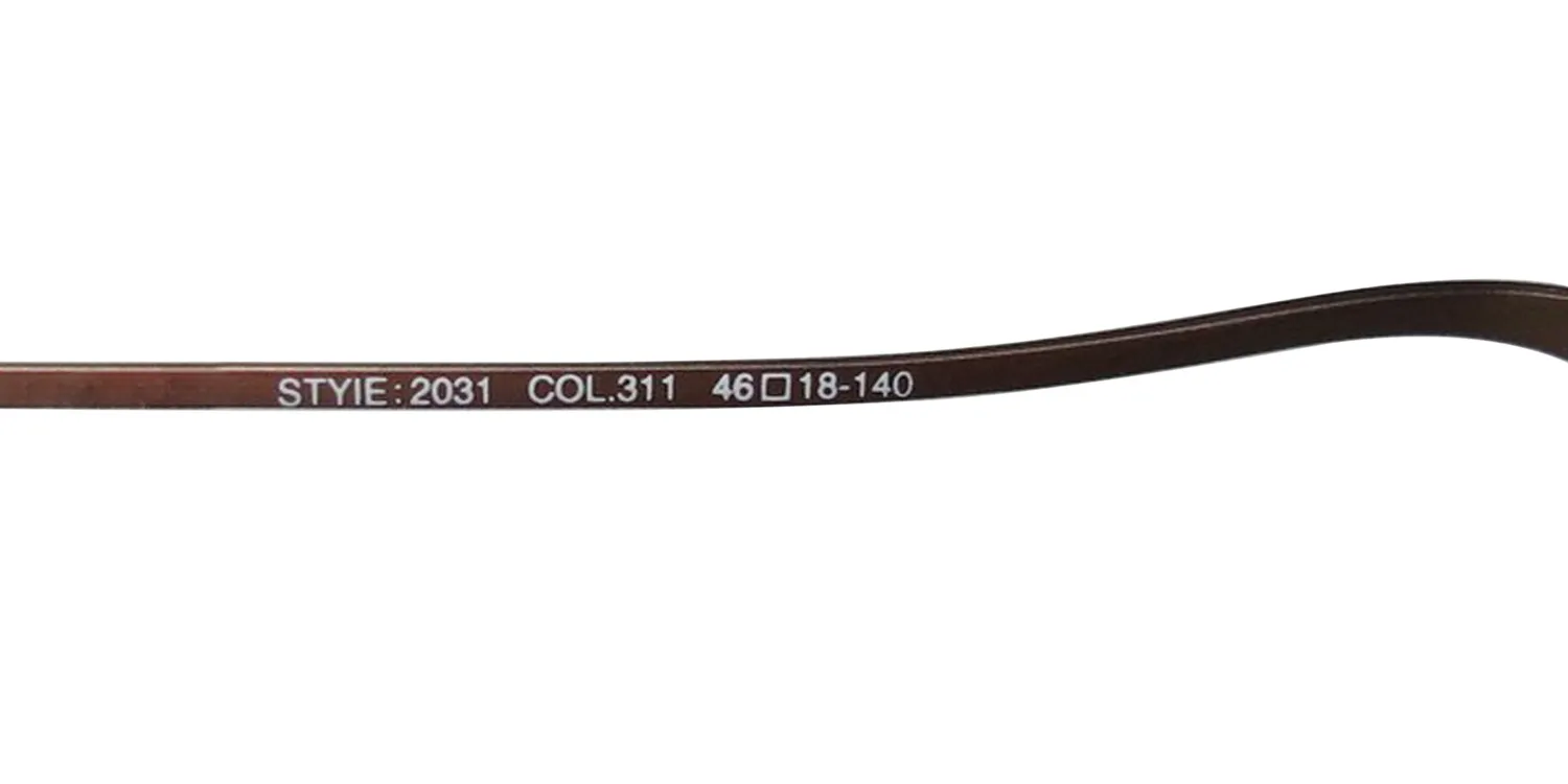 Marcolin 2031 311 Eyeglasses Matte Brown 46mm Unisex 8