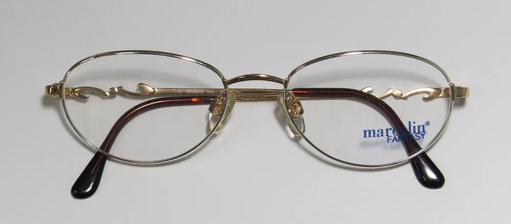 Marcolin 7193 828 Eyeglasses Gold 53mm Women 2