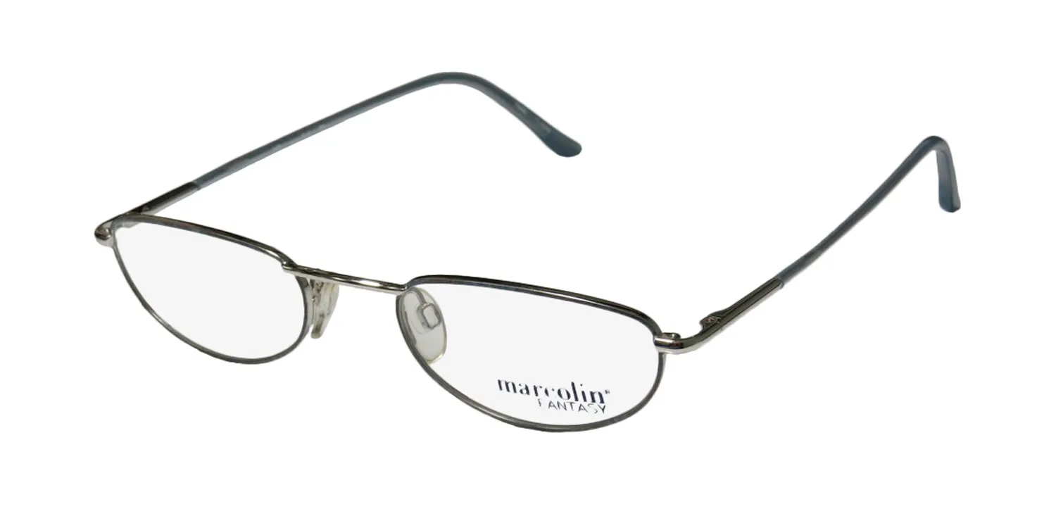 Marcolin 7215 510 Eyeglasses Silver 49mm Unisex