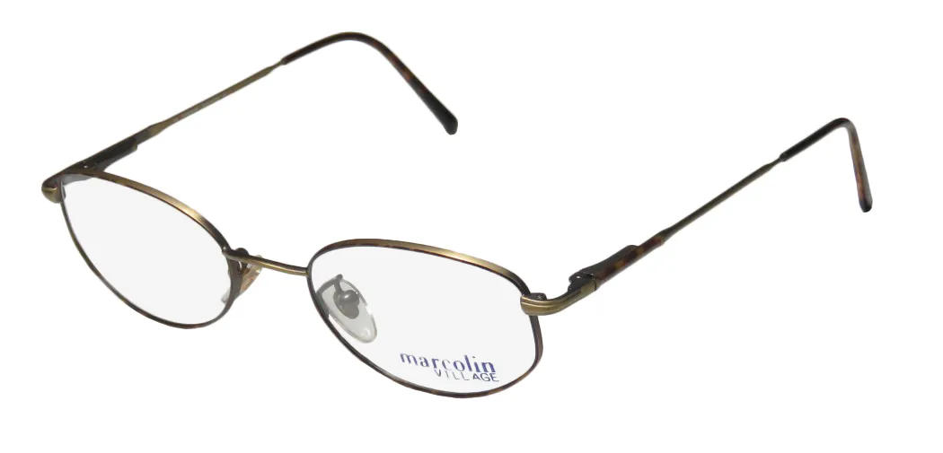 Marcolin Village 33 325 Eyeglasses Antique Gold 47mm Unisex