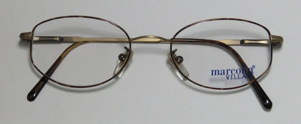 Marcolin Village 33 325 Eyeglasses Antique Gold 47mm Unisex 2