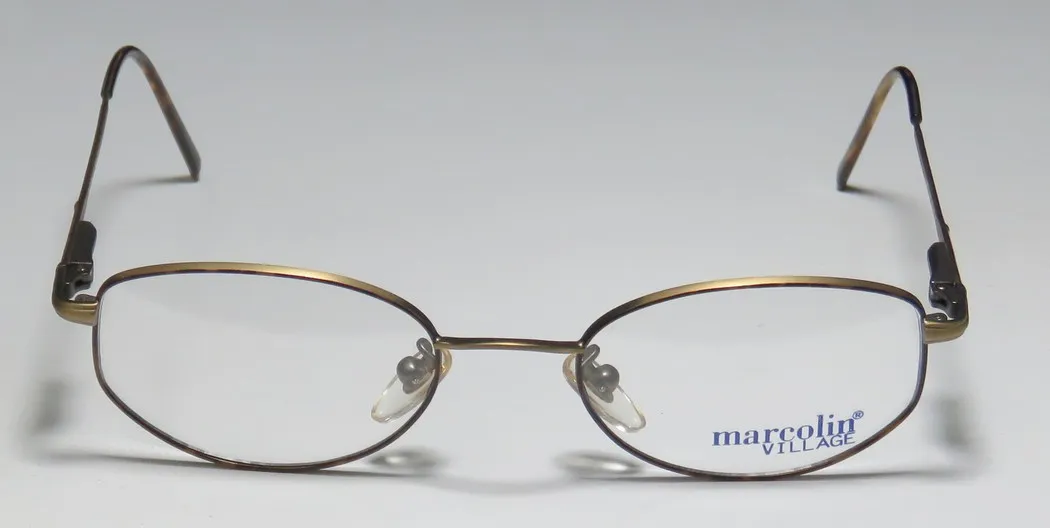 Marcolin Village 33 325 Eyeglasses Antique Gold 47mm Unisex 3