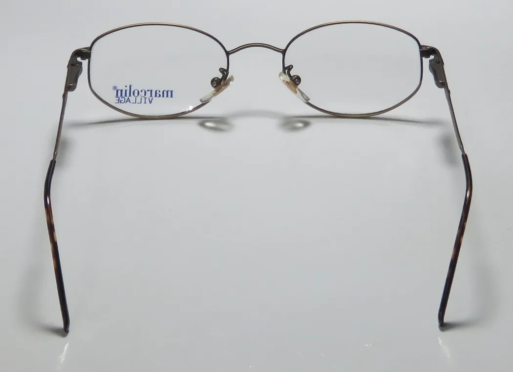 Marcolin Village 33 325 Eyeglasses Antique Gold 47mm Unisex 5