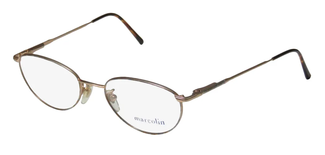 Marcolin Village 35 449 Eyeglasses Gold 50mm Unisex