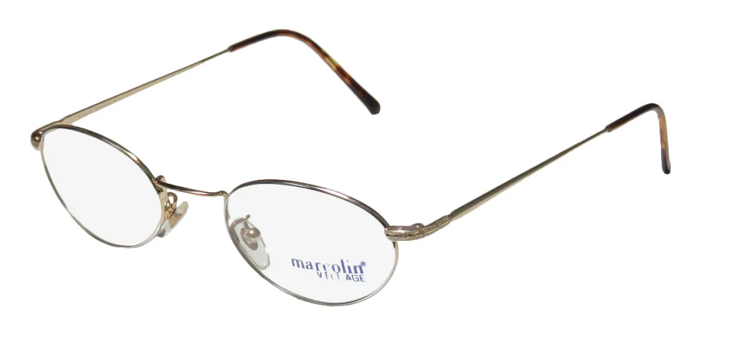 Marcolin Village 38 828 Eyeglasses Gold 48mm Unisex