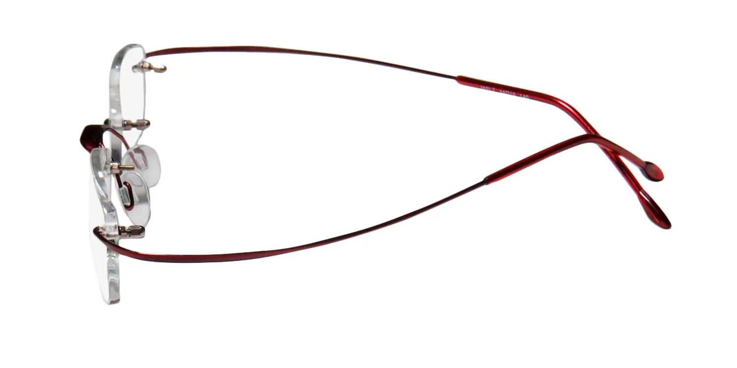 Elite Eyewear 258 merlot Eyeglasses Burgundy 44mm Unisex 3