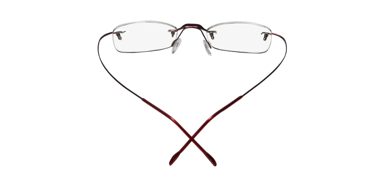 Elite Eyewear 258 merlot Eyeglasses Burgundy 44mm Unisex 4