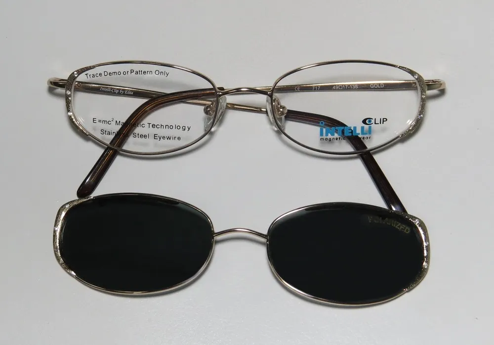Elite Eyewear 717 gold Eyeglasses Gold 49mm 3