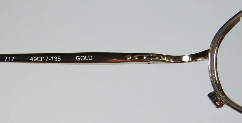 Elite Eyewear 717 gold Eyeglasses Gold 49mm 9